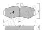 Передние тормозные колодки metelli 22-0573-0