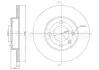 Передний тормозной диск metelli 23-0053