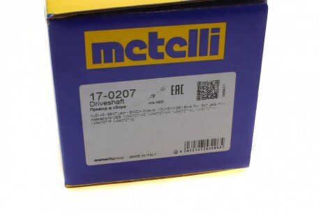 Полуось (передняя) metelli 170207