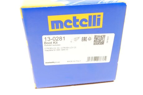 Пильовик шруса (гранати) внутрішній-зовнішній metelli 130281