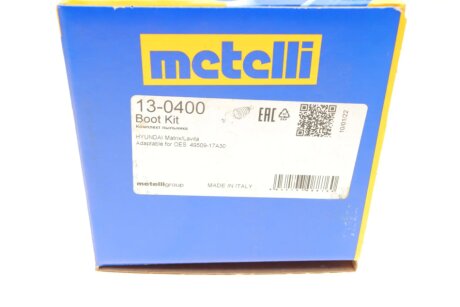 Пильовик шруса (гранати) внутрішній-зовнішній metelli 130400