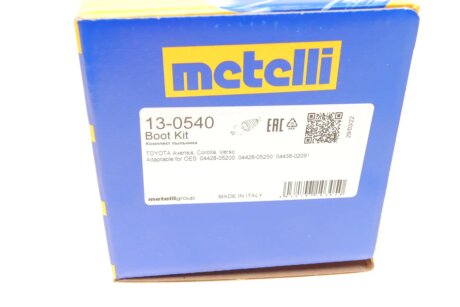 Пыльник шруса (гранаты) внутренний-наружный metelli 130540