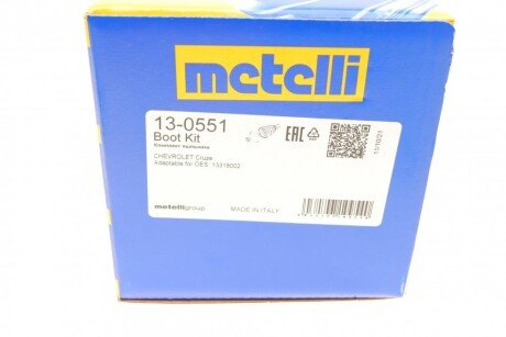 Пильовик шруса (гранати) внутрішній-зовнішній metelli 130551