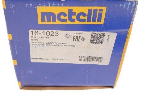 РШ шарнір (к-кт) metelli 161023