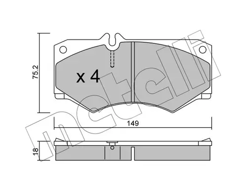 Тормозные колодки metelli 22-0014-0