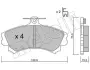 Тормозные колодки metelli 2202160