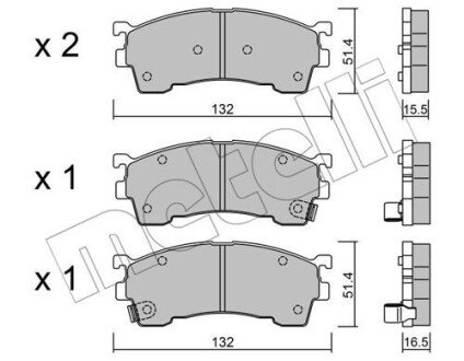 Тормозные колодки metelli 22-0223-1