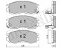 Тормозні (гальмівні) колодки metelli 22-0224-0