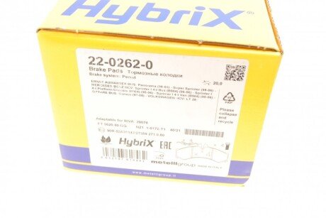 Тормозные колодки metelli 2202620