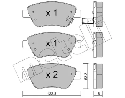 Тормозные колодки metelli 22-0321-2