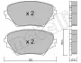 Тормозные колодки metelli 2204300