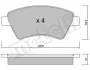 Тормозные колодки metelli 22-0544-0
