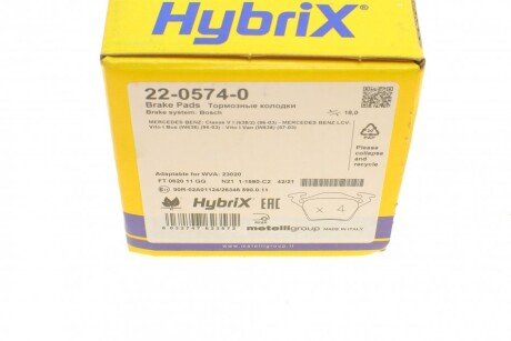 Тормозні (гальмівні) колодки metelli 2205740