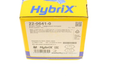 Тормозні (гальмівні) колодки metelli 2206410