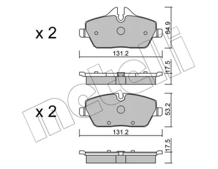 Тормозные колодки metelli 22-0664-0