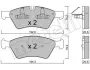 Тормозные колодки metelli 2206700
