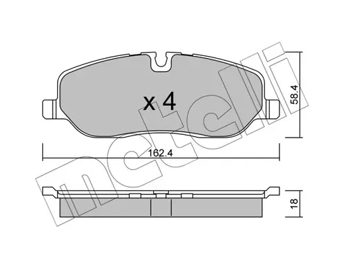 Тормозные колодки metelli 22-0693-0