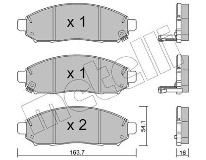 Тормозные колодки metelli 22-0743-1