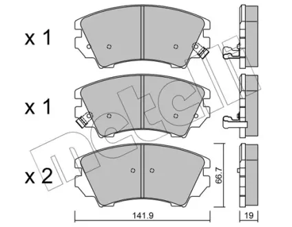 Тормозные колодки metelli 22-0842-0