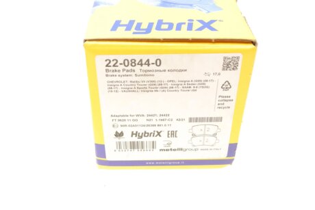 Тормозные колодки metelli 2208440