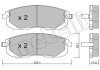 Тормозные колодки metelli 22-0876-1