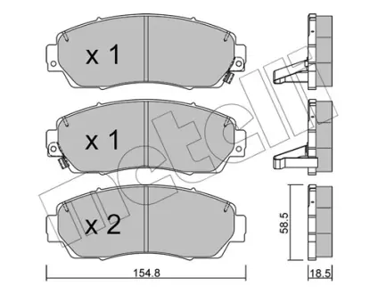 Тормозні (гальмівні) колодки Metelli 22-0903-0