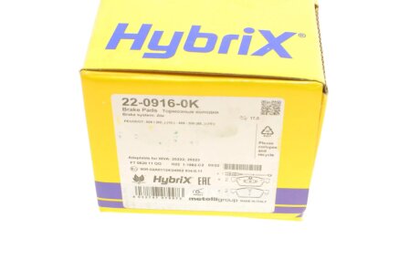 Тормозні (гальмівні) колодки metelli 2209160K