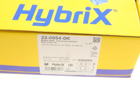 Тормозные колодки metelli 2209540K