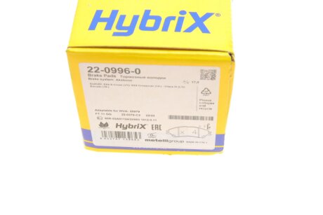 Тормозные колодки metelli 2209960