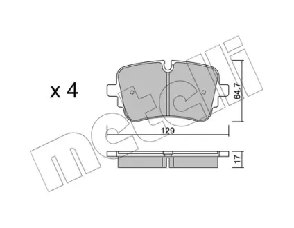 Тормозные колодки metelli 22-1130-1