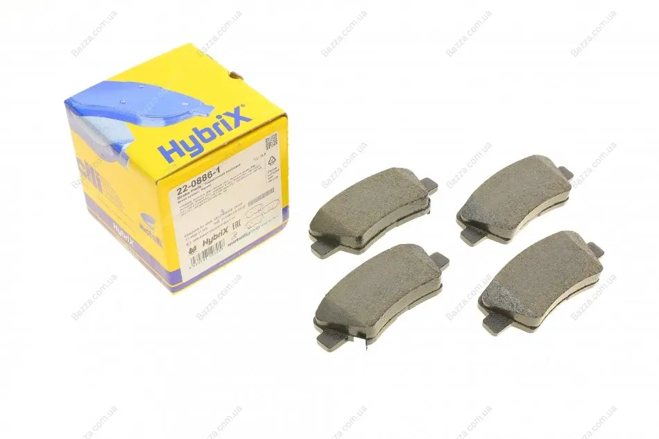 Задні тормозні (гальмівні) колодки Metelli 22-0886-1 (фото 1)
