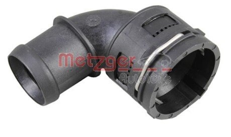 Фланець системи охолодження пластиковий metzger 4010224 на Фольксваген Кадди 3