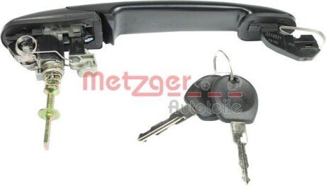 Ручка дверей без замка пластикова metzger 2310531