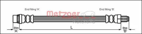 Гальмівний шланг METZGER 4114653