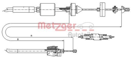 Трос зчеплення metzger 10.2843