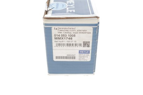 Обгонная муфта генератора meyle 0140531005