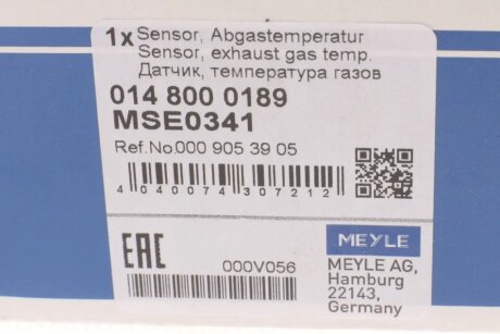 Датчик температуры meyle 0148000189