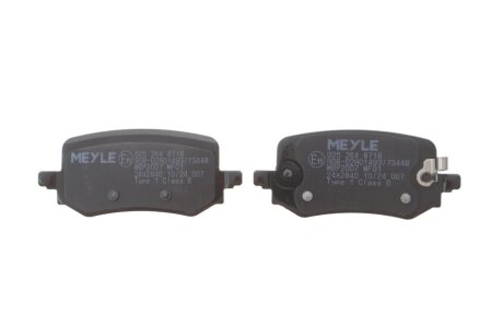 Комплект гальмівних колодок meyle 0252648718