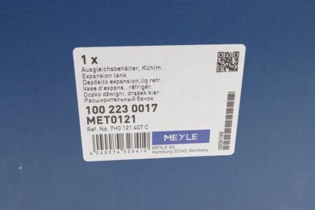 Розширювальний бачок система охолодження meyle 1002230017