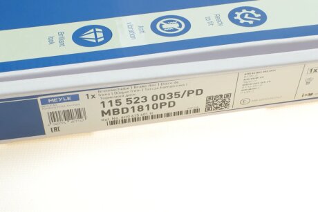 Диск тормозной meyle 1155230035PD