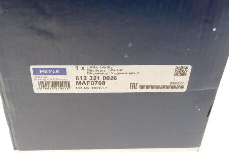 Воздушный фильтр meyle 6123210026
