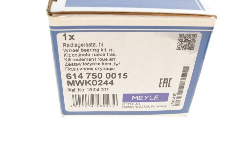 Підшипник колеса,комплект meyle 6147500015