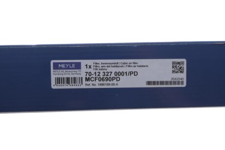 Фільтр салону meyle 70123270001PD