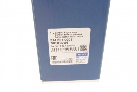 Датчик давления meyle 3148010001