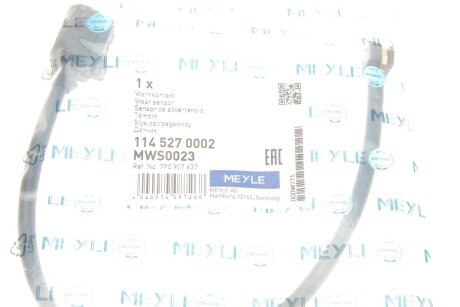 Датчик износа тормозных колодок VW Touareg meyle 1145270002