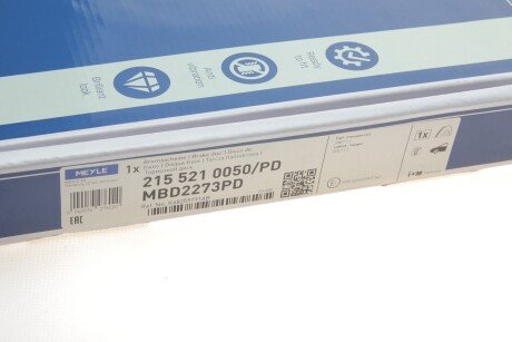 Диск гальмівний meyle 2155210050PD