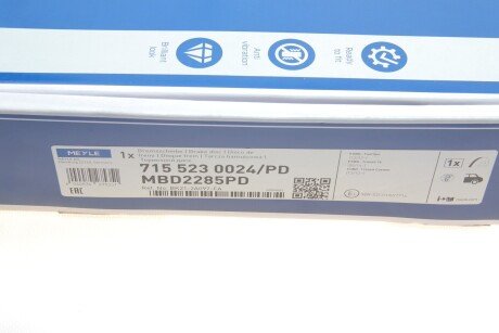 Диск гальмівний meyle 7155230024PD