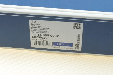 Катушка (модуль) зажигания meyle 11148850002