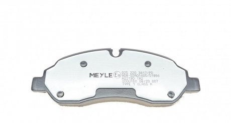 Передние тормозные колодки meyle 0252203417PD