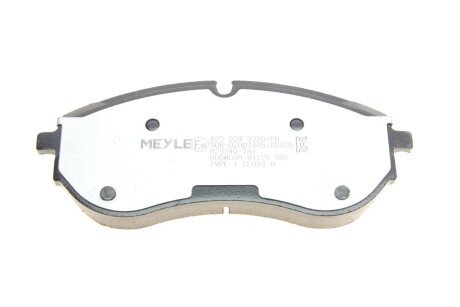 Комплект гальмівних колодок meyle 0252249320PD